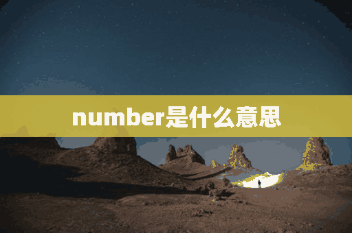 number是什么意思